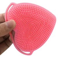 Heart Shape Silicone Double Sided Facial Cleansing Brush - Karout Online -Karout Online Shopping In lebanon - Karout Express Delivery