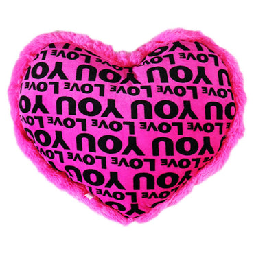 Heart shaped Love You Plush Pillow - Karout Online -Karout Online Shopping In lebanon - Karout Express Delivery