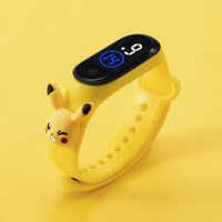 Pokemon Pikachu Electronic LED Watch Bracelet Cartoon Children Plastic Waterproof Watch