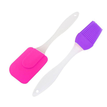 Silicone Spatula and Brush Set ( 2 Pcs) - Karout Online -Karout Online Shopping In lebanon - Karout Express Delivery