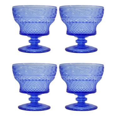 Colored Glass Dessert Cup ( 4 Pcs) - Karout Online -Karout Online Shopping In lebanon - Karout Express Delivery