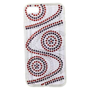 Phone Cover For Iphone 8 (Transparent with Strass) / AE-44 - Karout Online -Karout Online Shopping In lebanon - Karout Express Delivery