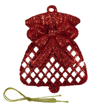 Christmas Glitter Bell Tree Decoration (2 Pcs) / Q-679 - Karout Online -Karout Online Shopping In lebanon - Karout Express Delivery