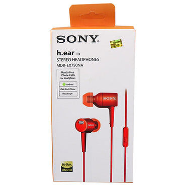 Sony Stereo Headphone MDR-EX750NA - Karout Online -Karout Online Shopping In lebanon - Karout Express Delivery