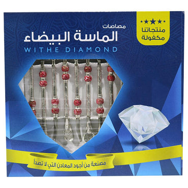 White Diamond Mate Lollipop Set (12 Pcs) - Karout Online -Karout Online Shopping In lebanon - Karout Express Delivery
