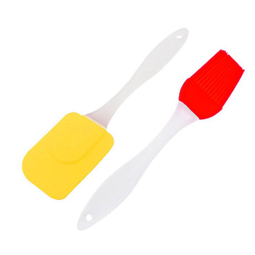 Silicone Spatula and Brush Set ( 2 Pcs) - Karout Online -Karout Online Shopping In lebanon - Karout Express Delivery