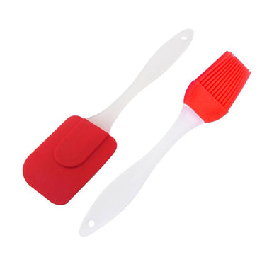 Silicone Spatula and Brush Set ( 2 Pcs) - Karout Online -Karout Online Shopping In lebanon - Karout Express Delivery