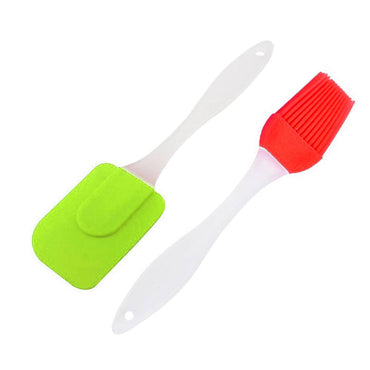Silicone Spatula and Brush Set ( 2 Pcs) - Karout Online -Karout Online Shopping In lebanon - Karout Express Delivery