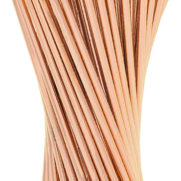 Paper Straws Eco Friendly Straws Rose Gold 100Pcs