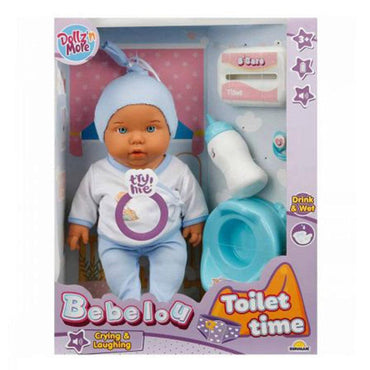 Crafy Doll Bebelou Toilet Time Drink And Wet  Crying And Laughing 35 Cm - Karout Online -Karout Online Shopping In lebanon - Karout Express Delivery