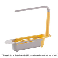 **(NET)**Telescopic Kitchen Sink Shelf Rack Organizer Storage Basket / 22FK183