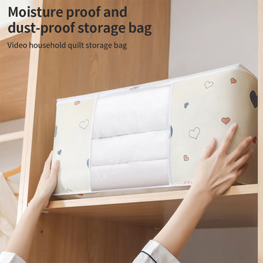 JR23-20 Foldable Clothes Storage Bag Blanket Quilt Closet Sweater Storage Box 60 x 40 x 30cm