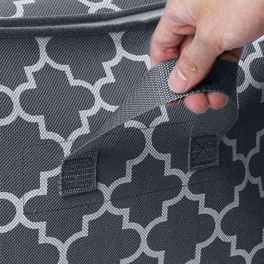 Clothes Storage Organizer Reinforced Handle Clear Window