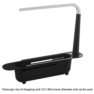 **(NET)**Telescopic Kitchen Sink Shelf Rack Organizer Storage Basket / 22FK183