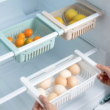 Refrigerator Storage Basket Pull-Out Refrigerator Storage Box Multifunctional Household Storage Tool / 222732