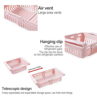 Refrigerator Storage Basket Pull-Out Refrigerator Storage Box Multifunctional Household Storage Tool / 222732