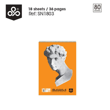 OPP SKETCH BOOK - 18 sheets - 36 pages - Karout Online -Karout Online Shopping In lebanon - Karout Express Delivery