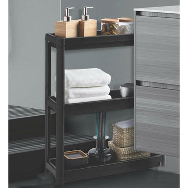 Organizer Shelving 3 Layers With Wheels Bathroom Shelf, Kitchen Shelf - Karout Online -Karout Online Shopping In lebanon - Karout Express Delivery