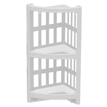 Plastic Corner 2 Shelf - Karout Online -Karout Online Shopping In lebanon - Karout Express Delivery