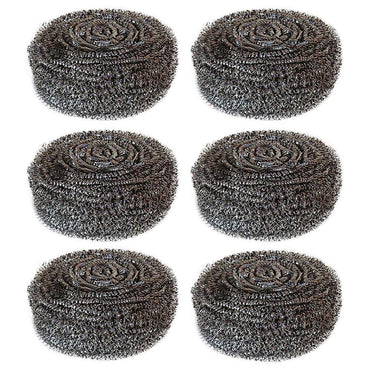 Star Scrubber washing Steel Scrubber 6 pcs pack  / 28002 - Karout Online -Karout Online Shopping In lebanon - Karout Express Delivery