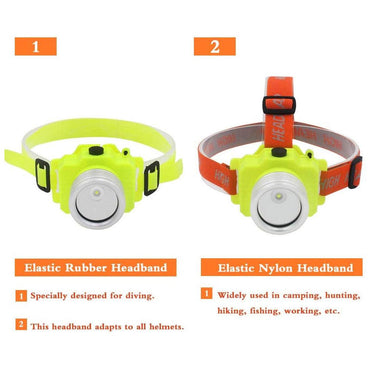 Professional Diving Headlamp Flashlight, LED Headlamp Rechargeable Underwater Headlight, Scuba Dive Light for Diving Camping Hunting Fishing - Karout Online -Karout Online Shopping In lebanon - Karout Express Delivery