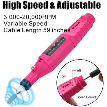 Mini Nail Machine, Variable Speed Rotary Detail Carver - Karout Online -Karout Online Shopping In lebanon - Karout Express Delivery