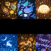 360 Degree Rotating Stars Night Light Lamp for Kids Bedroom Decor, 6 Patterns - Karout Online -Karout Online Shopping In lebanon - Karout Express Delivery
