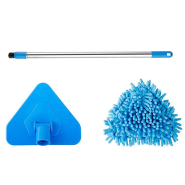 Extendable Triangular Mop 180 Degree Rotatable Telescopic Cleaning Mops Mini For Floor Bathtub Corner Multifunction Durable - Karout Online -Karout Online Shopping In lebanon - Karout Express Delivery