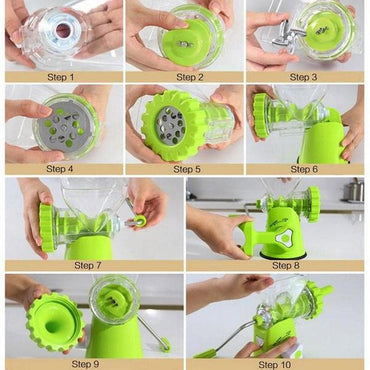 Multifunctional Plastic Manual Meat Grinder Manual Filling Machine Enema Home Kitchen Supplies Chopper Hand Operated /JR-1 - Karout Online -Karout Online Shopping In lebanon - Karout Express Delivery