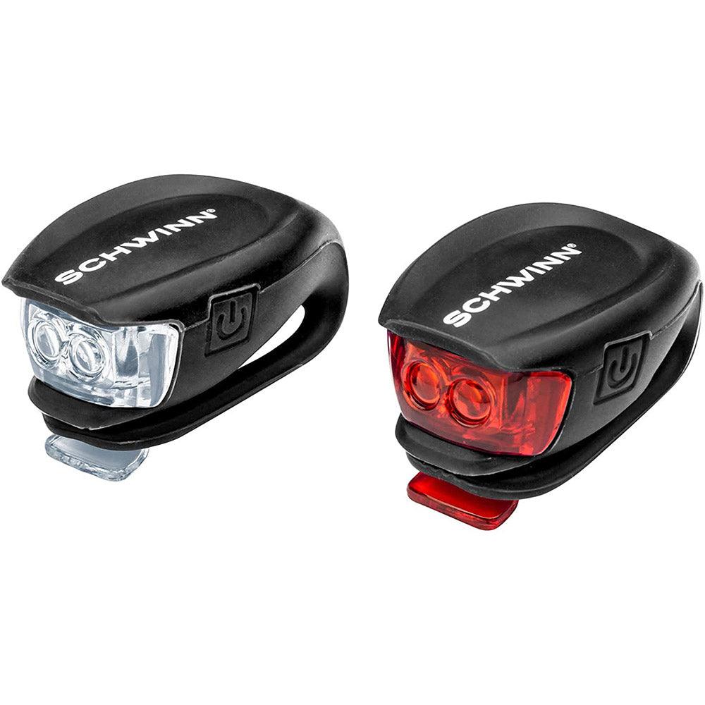 Schwinn 11 Lumen Quick Wrap Front and Rear Light Kit Schwinn 11 Lumen Quick Wrap Front and Rear Light Kit