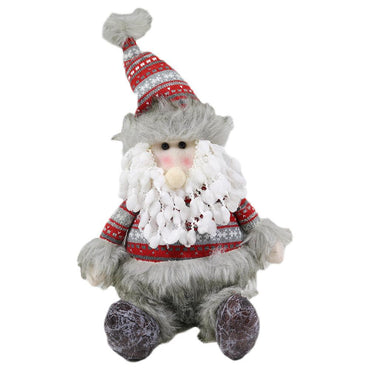 Christmas Decoration Sitting Santa Clause- Snowman/ Q-935 - Karout Online -Karout Online Shopping In lebanon - Karout Express Delivery
