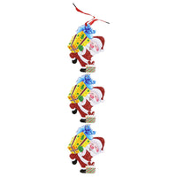 Merry Christmas Foam Door Hanger 3 Pcs chain /  Q-966 - Karout Online -Karout Online Shopping In lebanon - Karout Express Delivery