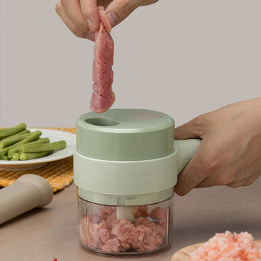 (NET)Multifunctional Electric Chargeable Handheld Food Chopper Food Processor / 651364 / KN-452