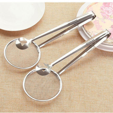 (NET) 2 In 1 Strainer Spoon With Clip Kitchen Oil-frying Multi-functional Clip Kitchen Tools/ 22FK181