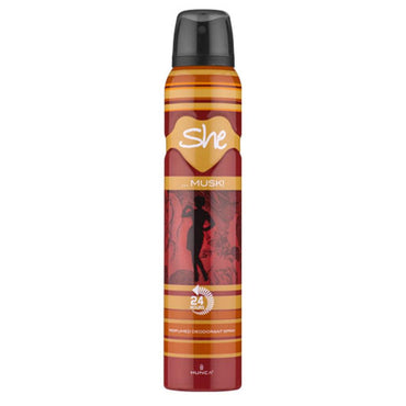 She Deodorant 200ml Musk - Karout Online -Karout Online Shopping In lebanon - Karout Express Delivery