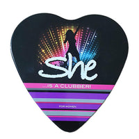 She Gift Set Heart 3 Pcs Set Edt-deo-body Lotion Clubber / GT-7804 - Karout Online -Karout Online Shopping In lebanon - Karout Express Delivery