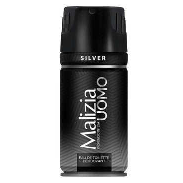 Malizia Uomo Deodorant Silver 150 ml - Karout Online -Karout Online Shopping In lebanon - Karout Express Delivery