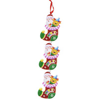 Merry Christmas Foam Door Hanger 3 Pcs chain /  Q-966 - Karout Online -Karout Online Shopping In lebanon - Karout Express Delivery