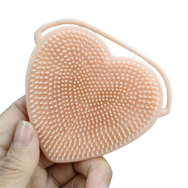 Heart Shape Silicone Double Sided Facial Cleansing Brush - Karout Online -Karout Online Shopping In lebanon - Karout Express Delivery