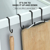 **(NET)**Stainless steel double S hook free punch wall hanging bathroom kitchen S hook