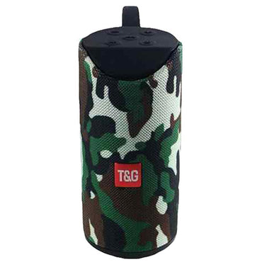 Tg113 Super Bass Splash-Proof Wireless Bluetooth Speaker (Multicolored) Army Phone Acce