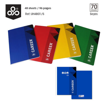 OPP CAREER Stitched Copybook 48 Sheets - 96 Pages - Seyes / 21 x 29.7 cm - Karout Online -Karout Online Shopping In lebanon - Karout Express Delivery