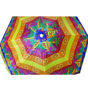 Decorated Beach Umbrella Adjustable Steel Poles 1.8m - Karout Online -Karout Online Shopping In lebanon - Karout Express Delivery
