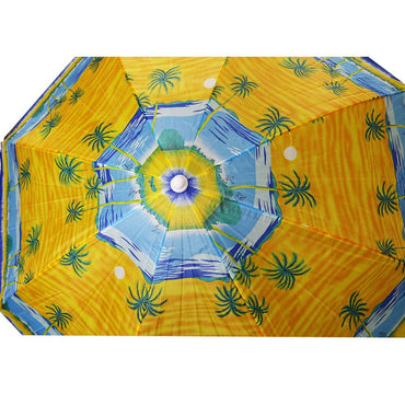 Decorated Beach Umbrella Adjustable Steel Poles 1.8m - Karout Online -Karout Online Shopping In lebanon - Karout Express Delivery