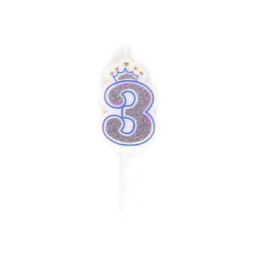 Birthday Glittered Number Candle / 22FK148