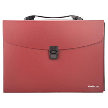 DELI E5557 Expanding File with Handle A4 -13 Pockets - Karout Online -Karout Online Shopping In lebanon - Karout Express Delivery