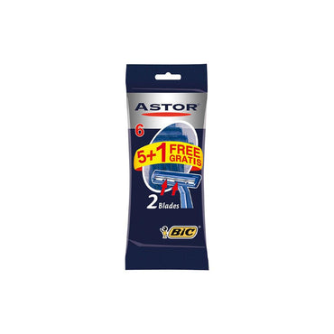 Bic Shaver Astor Twin Normal Razors 5+1 - Karout Online -Karout Online Shopping In lebanon - Karout Express Delivery