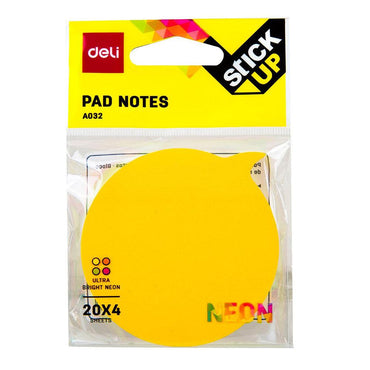 Deli EA03202 Shapes Sticky Notes, 76 x 76mm 80 Sheets - Karout Online -Karout Online Shopping In lebanon - Karout Express Delivery
