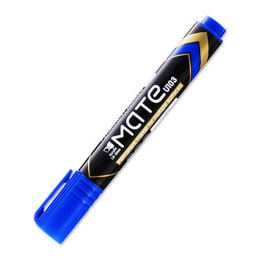 Deli U10330 Chisel tip  Permanent Marker  1.5 mm Blue - Karout Online -Karout Online Shopping In lebanon - Karout Express Delivery