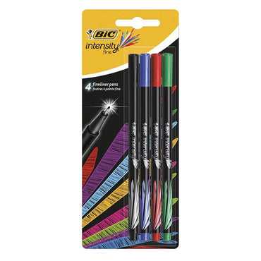 BIC Intensity Fine Classic Pens 4 pcs - Karout Online -Karout Online Shopping In lebanon - Karout Express Delivery